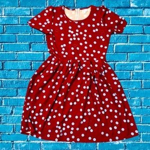 LuLaRoe Amelia polka dot dress 2XL